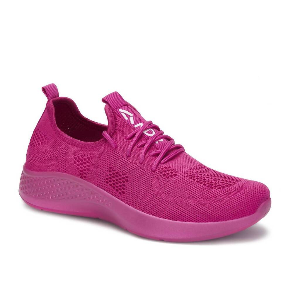 NEW ANDREA women's casual athletic sneakers in pink